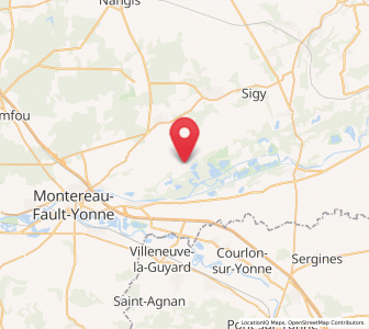 Map of Châtenay-sur-Seine, Île-de-France