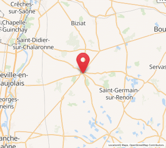 Map of Châtillon-sur-Chalaronne, Auvergne-Rhône-Alpes