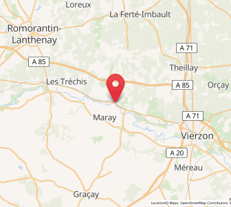 Map of Châtres-sur-Cher, Centre
