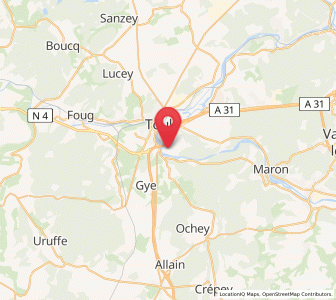 Map of Chaudeney-sur-Moselle, Grand Est