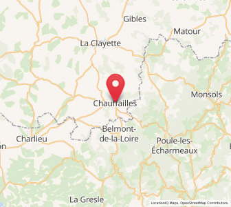 Map of Chauffailles, Bourgogne-Franche-Comté