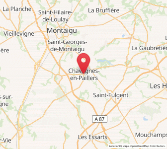Map of Chavagnes-en-Paillers, Pays de la Loire
