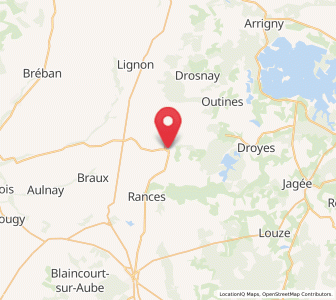 Map of Chavanges, Grand Est