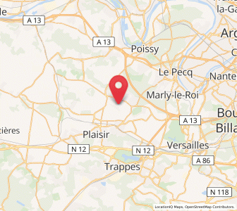 Map of Chavenay, Île-de-France