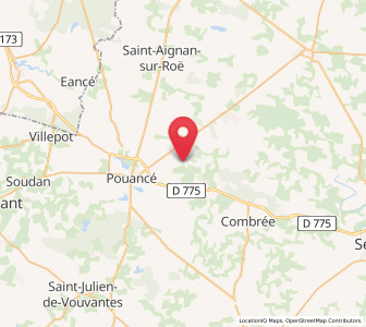 Map of Chazé-Henry, Pays de la Loire