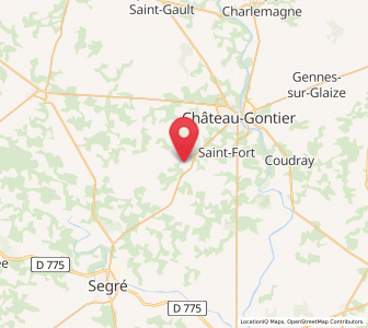 Map of Chemazé, Pays de la Loire