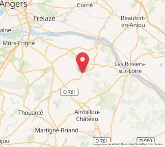 Map of Chemellier, Pays de la Loire