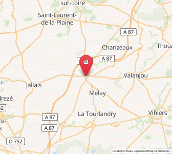 Map of Chemillé-en-Anjou, Pays de la Loire