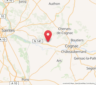 Map of Chérac, Nouvelle-Aquitaine