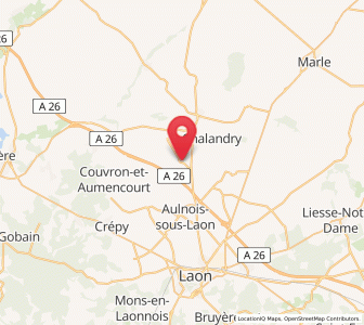 Map of Chéry-lès-Pouilly, Hauts-de-France