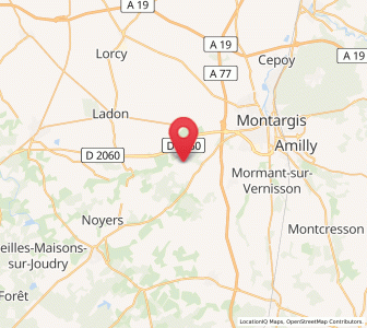 Map of Chevillon-sur-Huillard, Centre