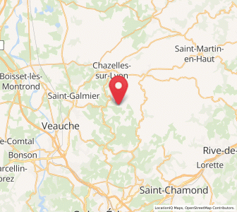 Map of Chevrières, Auvergne-Rhône-Alpes