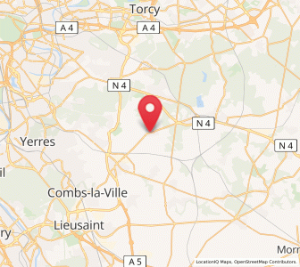 Map of Chevry-Cossigny, Île-de-France