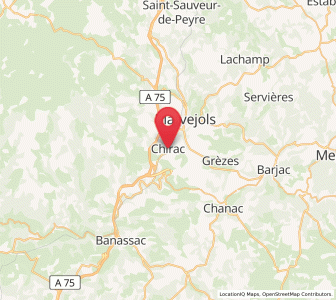 Map of Chirac, Occitanie