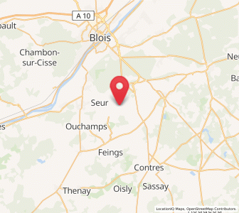 Map of Chitenay, Centre