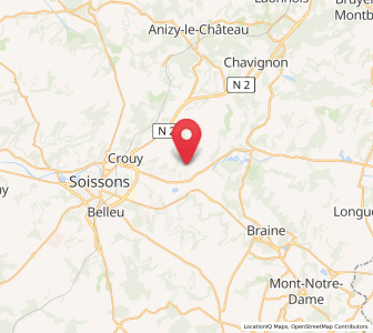 Map of Chivres-Val, Hauts-de-France