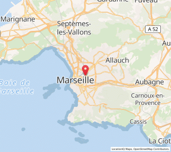 Map of Cinq Avenues, Provence-Alpes-Côte d'Azur