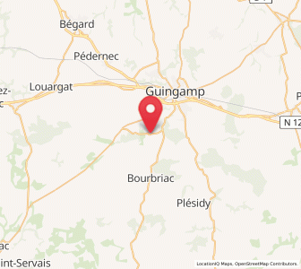 Map of Coadout, Brittany