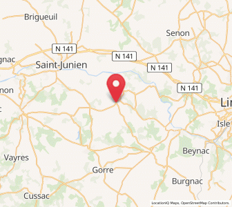 Map of Cognac-le-Frold, Nouvelle-Aquitaine