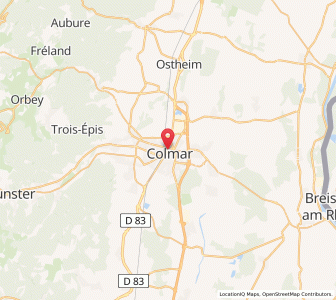 Map of Colmar, Grand Est