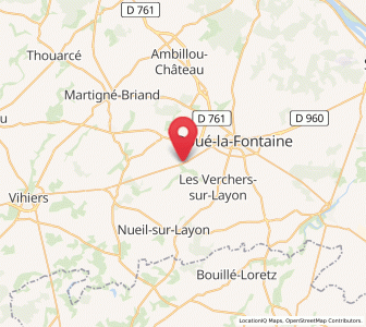Map of Concourson-sur-Layon, Pays de la Loire