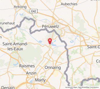 Map of Condé-sur-l'Escaut, Hauts-de-France