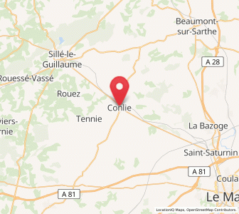 Map of Conlie, Pays de la Loire