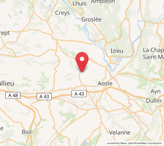 Map of Corbelin, Auvergne-Rhône-Alpes