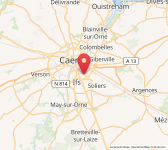 Map of Cormelles-le-Royal, Normandy