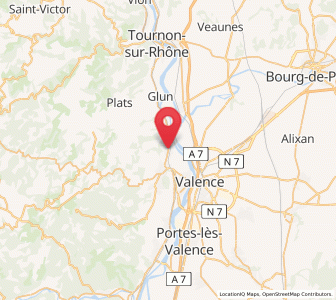 Map of Cornas, Auvergne-Rhône-Alpes