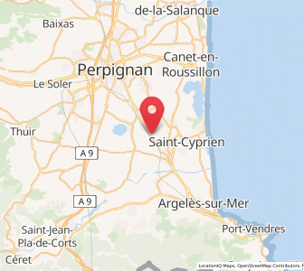 Map of Corneilla-del-Vercol, Occitanie