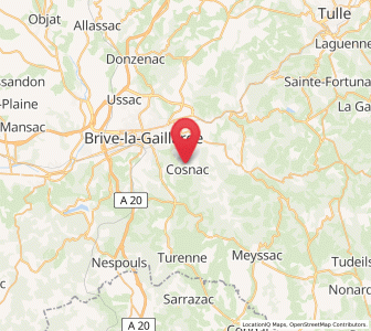 Map of Cosnac, Nouvelle-Aquitaine