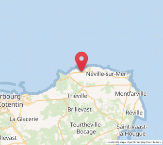 Map of Cosqueville, Normandy