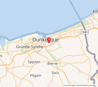 Map of Coudekerque-Branche, Hauts-de-France