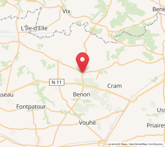 Map of Courçon-d'Aunis, Nouvelle-Aquitaine