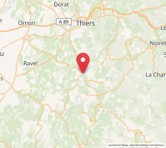 Map of Courpière, Auvergne-Rhône-Alpes