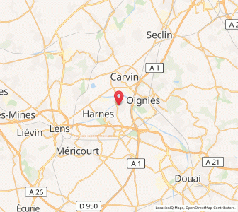 Map of Courrières, Hauts-de-France