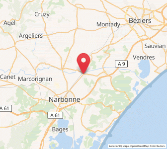 Map of Coursan, Occitanie