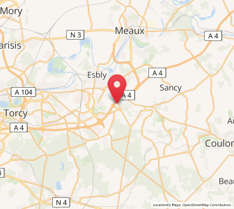 Map of Coutevroult, Île-de-France