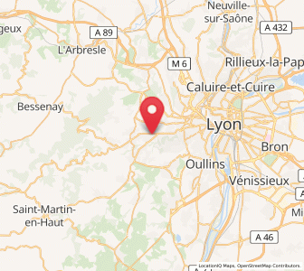 Map of Craponne, Auvergne-Rhône-Alpes