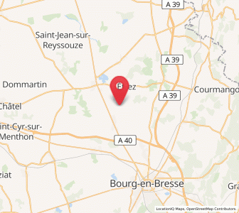Map of Cras-sur-Reyssouze, Auvergne-Rhône-Alpes