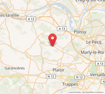 Map of Crespières, Île-de-France