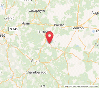 Map of Cressat, Nouvelle-Aquitaine