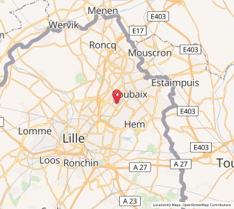 Map of Croix, Hauts-de-France
