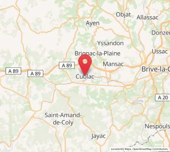 Map of Cublac, Nouvelle-Aquitaine