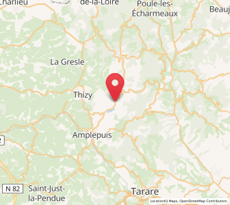 Map of Cublize, Auvergne-Rhône-Alpes