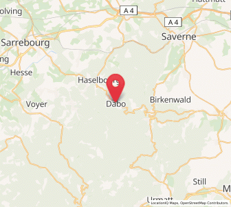 Map of Dabo, Grand Est