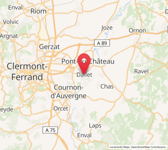 Map of Dallet, Auvergne-Rhône-Alpes