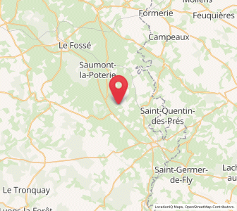 Map of Dampierre-en-Bray, Normandy