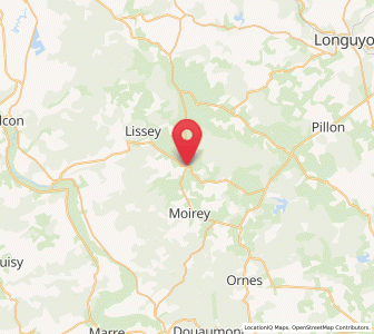 Map of Damvillers, Grand Est